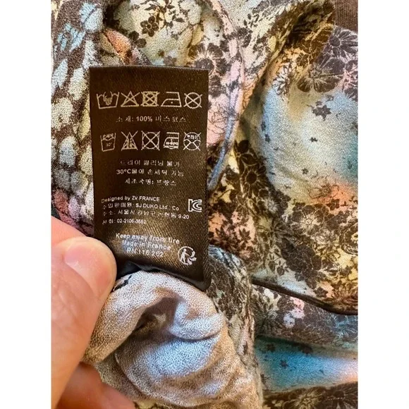 Zadig & Voltaire Parone Camou Python Pants Pull-On Elastic Floral Sz 36 Viscose - Picture 5 of 5